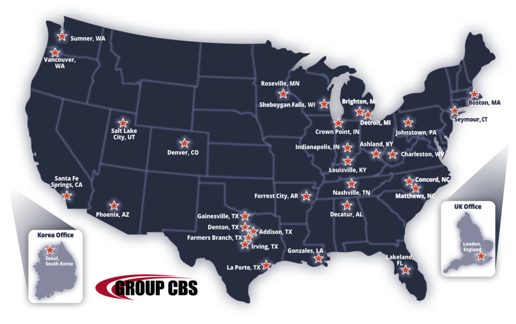 Group CBS locations map June 2024