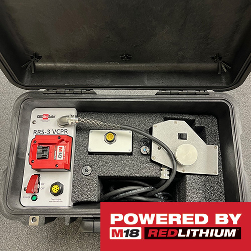 RRS3 VCPR in case with Milwaukee M18 REDLITHIUM